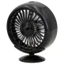 5V USB Car Fan 3 Speed Adjustment Air Cooling Colorful Light 360° Rotation Multi-function Center Console Mini Cooler