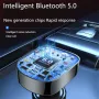 Dual USB Car MP3 Player Fast Charger FM bluetooth Receiver Compatible 5.0 FM Transmitter USB Flash Drive Plug Car Kit