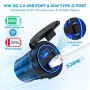 4 in 1 12V Socket with Single Switch 12 Volt Socket Motorhome with LED Voltmeter On/Off Switch Panel for Car Boat Motorhome Truck GPS Truck