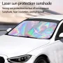 RedrRover 3 Layer Laser Sun Protection Shade Sunshade Privacy Curtain Car Front Windshield Heat Insulation Block UV Ray Sunlight