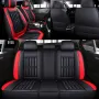 Eluto 5 Seats Car Seat Covers Universal PU Leather Seat Cushion Non-slip Protector Mat