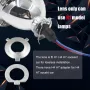 2.5'' VER 8.1 Bi-Xenon Projector Lens H1 Motorcycle Headlight for X5 BM Sport Motorcycle LED Square Angel Eyes DRL Retrofit H4 H7