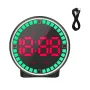 Car Speedometer Head-Up Display 7 Color Lights GPS Dashboard Monitor Overspeed Warning Large Fonts Plug and Play Universal