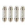 4-Pack 39mm/41mm/42mm Double Tip 8LEDs Car LED Reading Light License Plate Light Trunk Light Bulbs