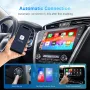 YUEHOO 2 in 1 Wireless CarPlay Adapter for Apple & Android Car Wireless CarPlay Dongle Receiver Adapter for Wired Wireless Adapter for Android Car iOS Plug and Play