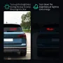 2PCS Devil Eyes Lights APP Control LED Display USB Flexible Screen Panel for Car Back Window Dynamic Personalized Big Eye Lights Truck Windshield Remote bluetooth Control