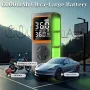 Wireless Dual Digital Display Car Tire Inflator with Auto Shutoff Charging Lighting Car and Motorcycle Air Pump