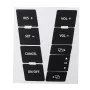 8PCS Car Matte Black Worn Button Repair Kit Stickers Decals For VW Volkswagen Touareg 2004 -2009