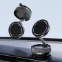 Vacuum Suction Magnetic Phone Holder 360 Degree Rotation Handsfree Magnetic Foldable Phone Mount for Car/Smooth Surface