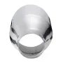 Universal Stainless Steel Exhaust Muffler Round Slant 2.25 Inch Inelt 4 Inch Outlet