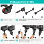 Andeman 3.0AH Brushed Car Washer Water Spayer Wash Machine 800psi 1.5GPM 6-in-1 Nozzle