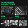HTRC 36V/18A 48V/13A Car Battery Charger for Golf Cart EZGO TXT Club AGM LiFePO4 PB Lithium Lead Acid Battery Repair EU Plug P3648