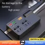 Car Inverter 12V 24V to 220V Multi-Function Socket Mobile Phone Charger 120W Car Power Converter with Smart Digital Display