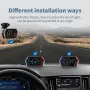 Car HUD Gauge Head Up Display OBD2 GPS Dual System On-board Computer Car Digital Speedometer Alarm