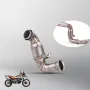 Slip On Motorcycle Exhaust Middle Link Pipe Stainless Steel Heat Resistant Finish Replacement For DUKE 790 2018-2022