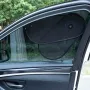 No Block View Car Side Window Sunshade Adjustable Foldable Heat Insulation Anti-glare Side Window Shade