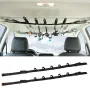 2x Vehicle Fishing Rod Rack Holder Straps Adjustable 30 to 54\ Roof Fishing Pole Storage Carrier Belt 5 Rods for SUV Truck Van