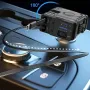 4 in 1 Retractable Car Charger Support 120W USB C Car Charger Adapter with 2 USB Ports Car Phone Charger for Samsung