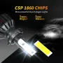 Infitary H7 H4 LED Cars Headlights Bulbs 12V White 6500K COB Mini Fog Lights Headlamps Lamps Universal