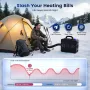 HCALORY TB2S / TB2S+ 6L 8KW Parking Diesel Air Heater All-in-One Portable Heater with CO Alarm Wireless Temperature Sensor Automatic Start and Stop Altitude Mode App Control 12V/24V/100~240V for Cars Trucks Boats Buses RV Camper Tent