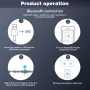 50Hz-20KHz Car Bluetooth Transmitter and Receiver Hands-Free Car FM Bluetooth Car Adapter Audio MP3 Player