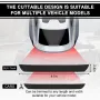 Car Trunk Protector Universal Rear Bumper Protector Rubber Anti-Scratch Strip for Car SUV MPV