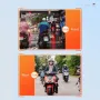 AZDOME Motorcycle Driving Recorder Front Rear Dual Lens DVR BSD Warning Function Waterproof Lens HD Wide Angle GPS Track M600