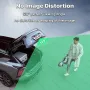 Wireless Solar 5G WiFi HD 1080P Rear/Front License Camera with Built-in 4800mAh Battery Solar Powered Wifi Wireless Car Backup Camera for Car Van RVs