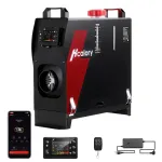 HCALORY HBS1S 8 кВт дизельный обогреватель Портативный дизельный воздухонагреватель с приложением Настройки 10 температур Повышение эффективности горения на 28% Автоматический старт-стоп и 110 В переменного тока 12 В 24 В постоянного тока для автотуристов