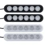 12V 6 LED DRL White Daytime Running Lights Driving Bulbs Daylight Car Fog Lamp