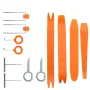 12pcs/set Car Radio Door Clip Panel Trim Dash Audio Removal Open Installer Pry Tool For Auto Vehicle
