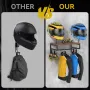 Wooden Motorcycle Helmet Stand Hanging Motorcycle Helmet Display Stand Simple Wall Mount Wooden Helmet Storage Rack