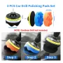 25PCS Car Care Clearning Tool Set Electric Drill Brushes Car Wheel Tire and Gap Cleaning Drill Polishing Pad Drill Brush Kit