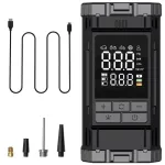 Wireless Portable Air Compressor Digital Tire Inflator 150 PSI 4000mAh Rechargeable Battery LED Light Emergency Power Bank Auto Pump for Car Motorcycle Bicycle Ball