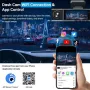 3 Lens 1080P WiFi WDR Dash Cam 3.16 Inch IPS Screen Front Interior Rear Car Driving Recorder Camera 170° Wide Angle Night Vision Motion Detection