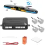 LED Parking Sensor System Monitor Display Kit Reverse Backup Radar 4 Sensors DC 12V Easy Install Rainproof Anti Freeze Accurate Detection Parking Assistant
