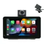 Universal 7 inch Dash Cam Car DVR Multimedia Video Player Wireless Carplay & Android Auto Driving Recorder Touch Screen BT