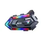 Y20 Motorcycle Helmet Bluetooth Headset 5.3 Bluetooth Headset IPX6 Waterproof with RGB Colorful Lights Split Installation Connect to AI Voice Assistant