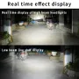 Infitary 12-36V Pair H4 LED Projector Headlight 6500K 55W Headlamp Universal for Cars and Motorcycles IP68 Waterproof