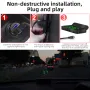 M1 Multifunctional New Energy Car HUD Head-up Display GPS Speedometer Dashboard Projection Green Light USB Rechargeable