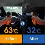 Car Front Windshield Sunshade Umbrella Portable Foldable Design Anti-UV Car Sunshade Windshield Cover for Sedans SUVs Van Trucks