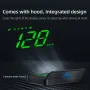 M1 Multifunctional New Energy Car HUD Head-up Display GPS Speedometer Dashboard Projection Green Light USB Rechargeable