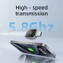 2 in 1 Wireless Carplay & Android Auto Adapter, Convert Wired to Wireless Adapter for Apple Carplay with Fast Stable 5.8Ghz WiFi Bluetooth Connection