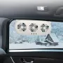 Solar Car Ventilation Fan Cool Circulate Air Reduce Heat Car Window Vent Fan Quiet Solar Exhaust Fan Air Circulation Fan Solar Charging Cooling Fan