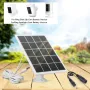 10W Solar Panel Charger Waterproof Solar Panel for Ring Camera 360° Adjustable Wall Mount for Ring Stick Up Cam/Spotlight Cam