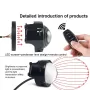 LED Headlight with Dual Dynamic Devil Eye Design Multiple Modes for Cars Motorcycles Universal