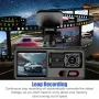 1080P Dash Cam Front and Rear Recorder Wide Angle Lens Parking Monitoring Motion Detection Built-in Battery