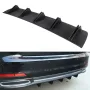 Car Rear Bumper Diffuser Chassis 5 Fins Shark Fin Style Splitter Chin Spoiler Lower Lip Universal Auto Accessories