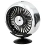 5V USB Car Fan 3 Speed Adjustment Air Cooling Colorful Light 360° Rotation Multi-function Center Console Mini Cooler