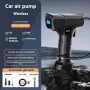 150PSI Portable Car Tire Inflator Pump Cordless Car Air Pump with LCD Digital Display LED Emergency Lighting for Car Motorcycle Bike Ball